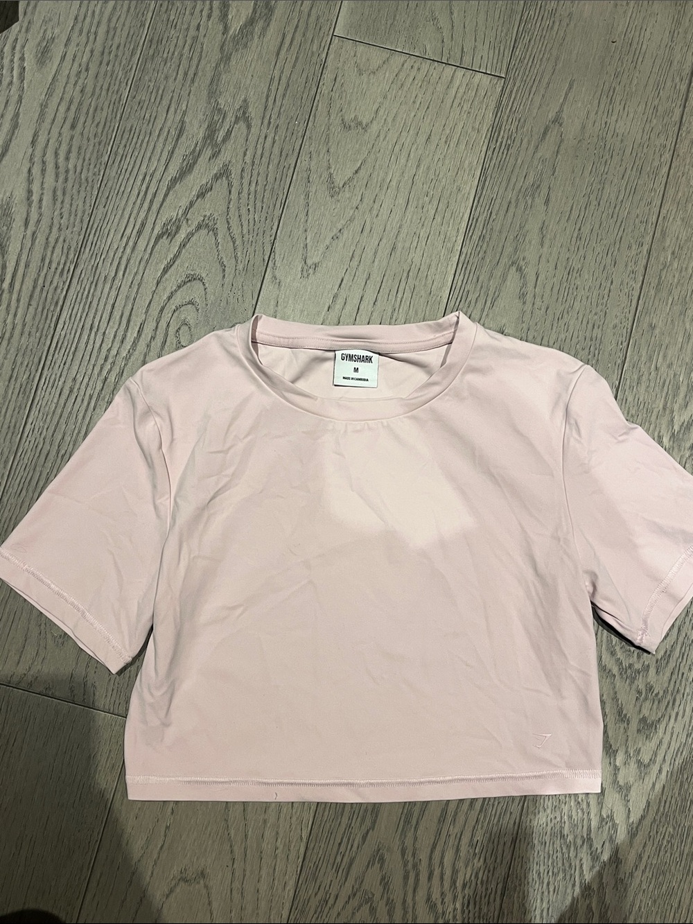 Gymshark Women’s Light Pink Cropped Crew Tee
